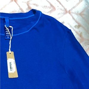 Skims Blue Cotton Jersey Long Sleeve